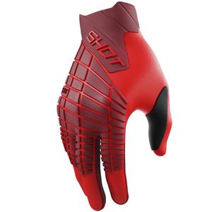 Guantes de motocross Shot Core Max rojos
