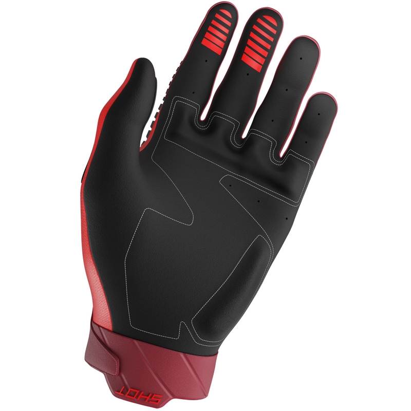 Guantes de motocross Shot Core Max rojos