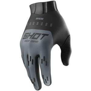 Guantes de motocross Shot Race Evo negro-gris