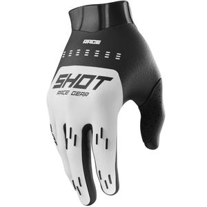 Guantes de motocross Shot Race Evo blancos