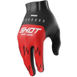 Guantes de motocross Shot Race Evo rojos