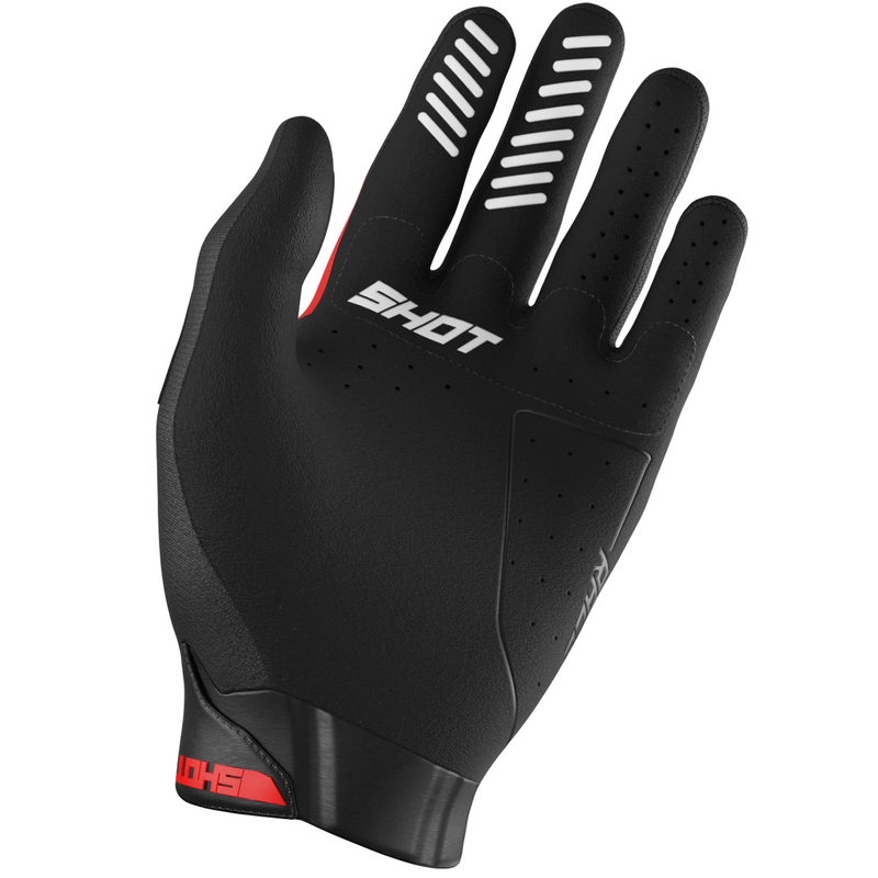 Guantes de motocross Shot Race Evo rojos
