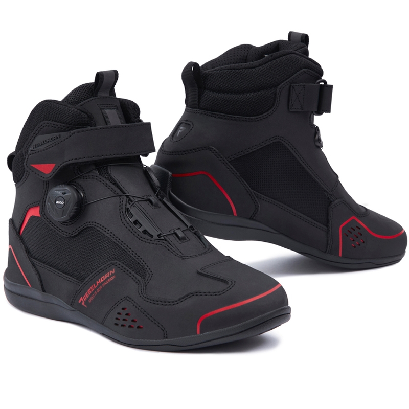 Botas de moto Rebelhorn Spark II negro-rojo