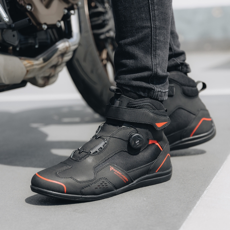 Botas de moto Rebelhorn Spark II negro-rojo