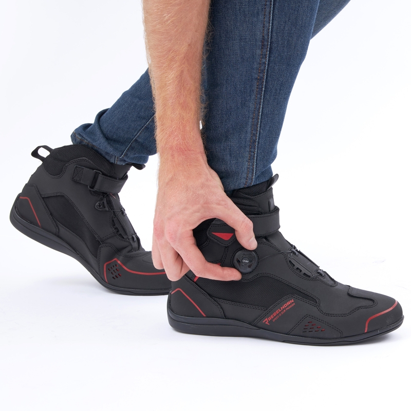 Botas de moto Rebelhorn Spark II negro-rojo