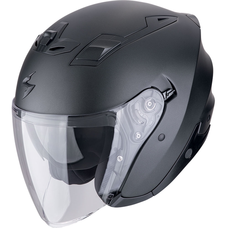 Casco de moto abierto Scorpion EXO-Z1 SOLID negro perla mate