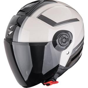 Casco de moto abierto Scorpion EXO-CITY II Cosmos color crema-negro