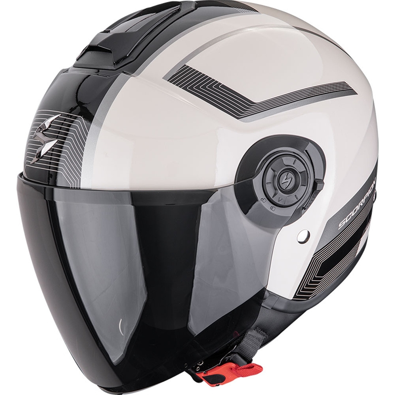 Casco de moto abierto Scorpion EXO-CITY II Cosmos color crema-negro