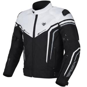 Chaqueta de moto RSA Compact 2 EVO en negro, gris y blanco