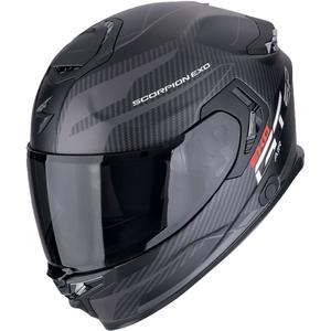 Casco integral de moto Scorpion EXO-GT SP AIR FLEX negro-plata mate