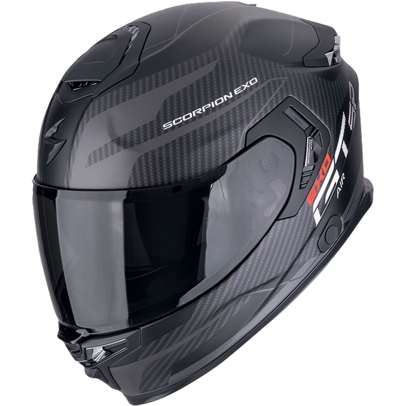 Casco integral de moto Scorpion EXO-GT SP AIR FLEX negro-plata mate