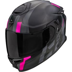 Casco integral de moto Scorpion EXO-GT SP AIR TOURADVEN negro-rosa