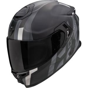 Casco integral de moto Scorpion EXO-GT SP AIR TOURADVEN negro-plata