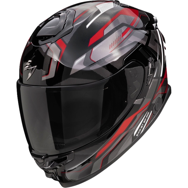 Casco integral de moto Scorpion EXO-GT SP Air Augusta negro-gris-rojo liquidación