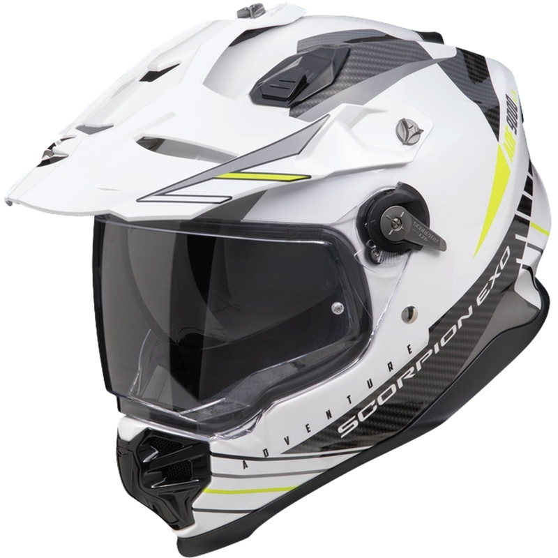 Casco de enduro Scorpion ADF-9000 Air Feat blanco-negro-amarillo fluo liquidación