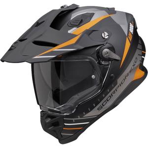 Casco de enduro Scorpion ADF-9000 Air Feat negro mate-plata-naranja