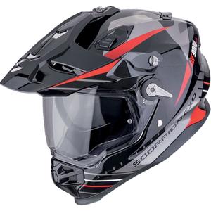 Casco enduro Scorpion ADF-9000 Air Feat negro-plata-rojo