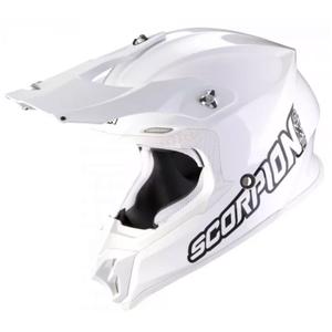 Casco de motocross Scorpion VX-16 EVO AIR Solid blanco