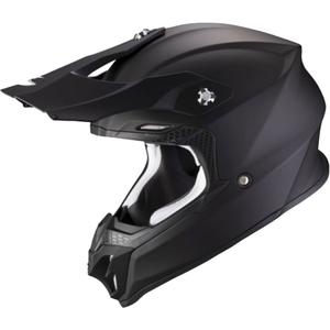 Casco de motocross Scorpion VX-16 EVO AIR Sólido negro mate