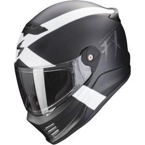 Casco de moto SCORPION COVERT FX GALLUS blanco y negro
