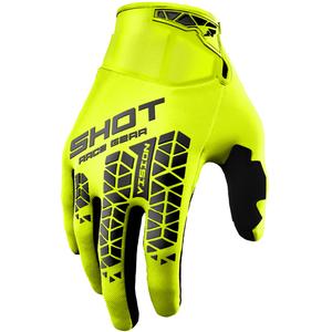 Guantes de motocross Shot Vision Tech amarillo fluo