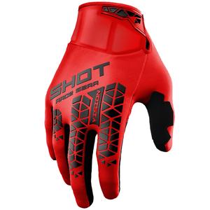 Guantes de motocross Shot Vision Tech rojos