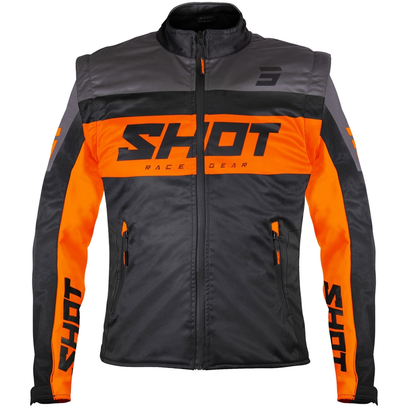 Chaqueta softshell Shot Softshell Lite negro-naranja