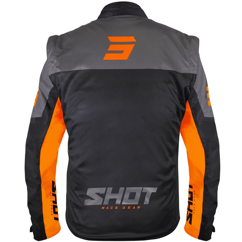 Chaqueta softshell Shot Softshell Lite negro-naranja