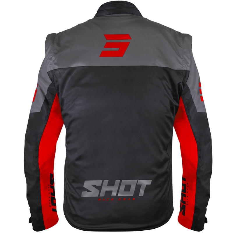 Chaqueta softshell Shot Softshell Lite negro-rojo