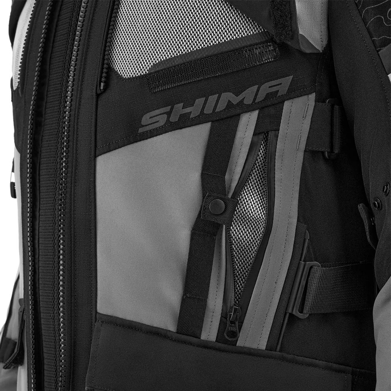 Chaqueta de moto Shima Tracker gris claro