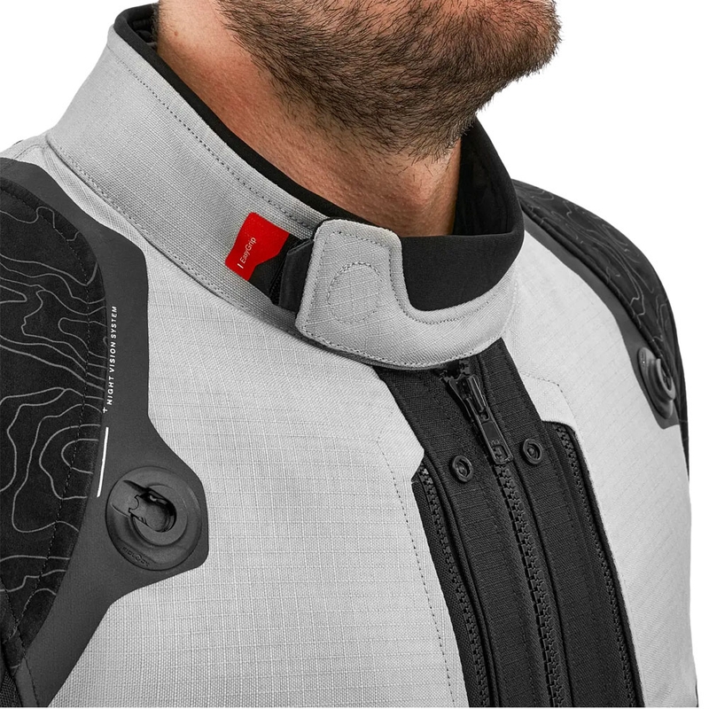Chaqueta de moto Shima Tracker gris claro