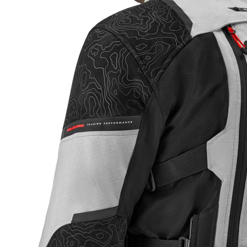 Chaqueta de moto Shima Tracker gris claro