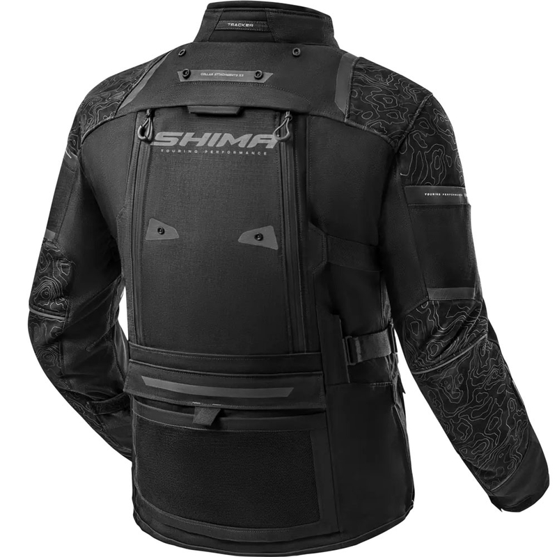 Chaqueta de moto Shima Tracker negra