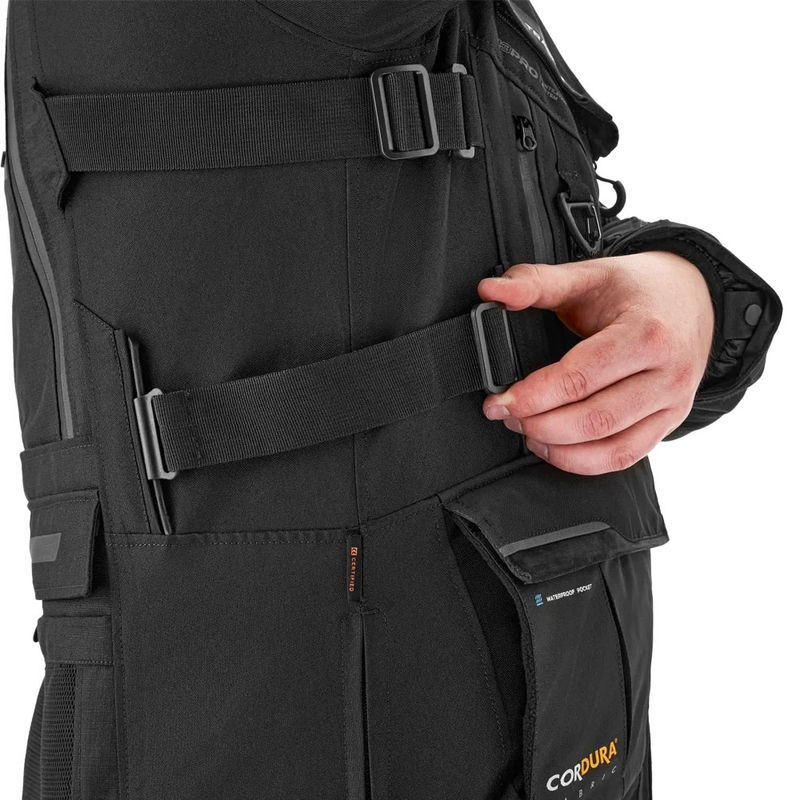 Chaqueta de moto Shima Tracker negra