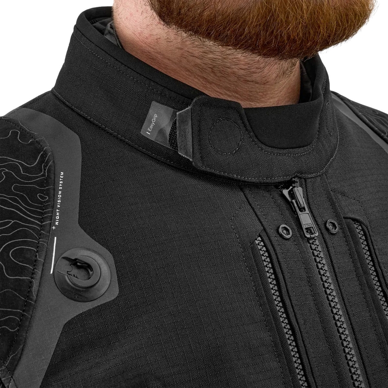 Chaqueta de moto Shima Tracker negra