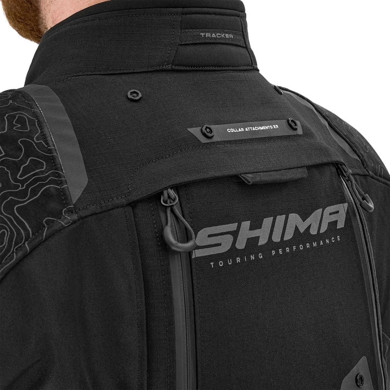 Chaqueta de moto Shima Tracker negra