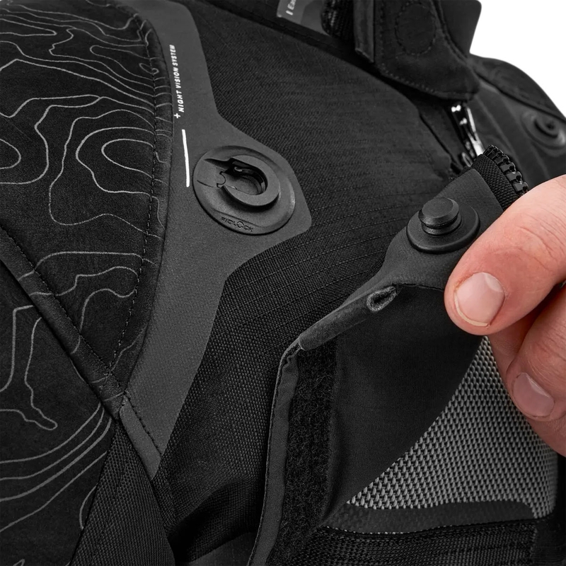 Chaqueta de moto Shima Tracker negra