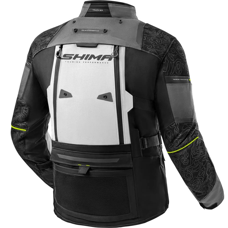 Chaqueta de moto Shima Tracker gris
