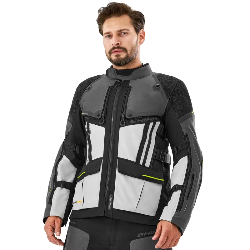 Chaqueta de moto Shima Tracker gris