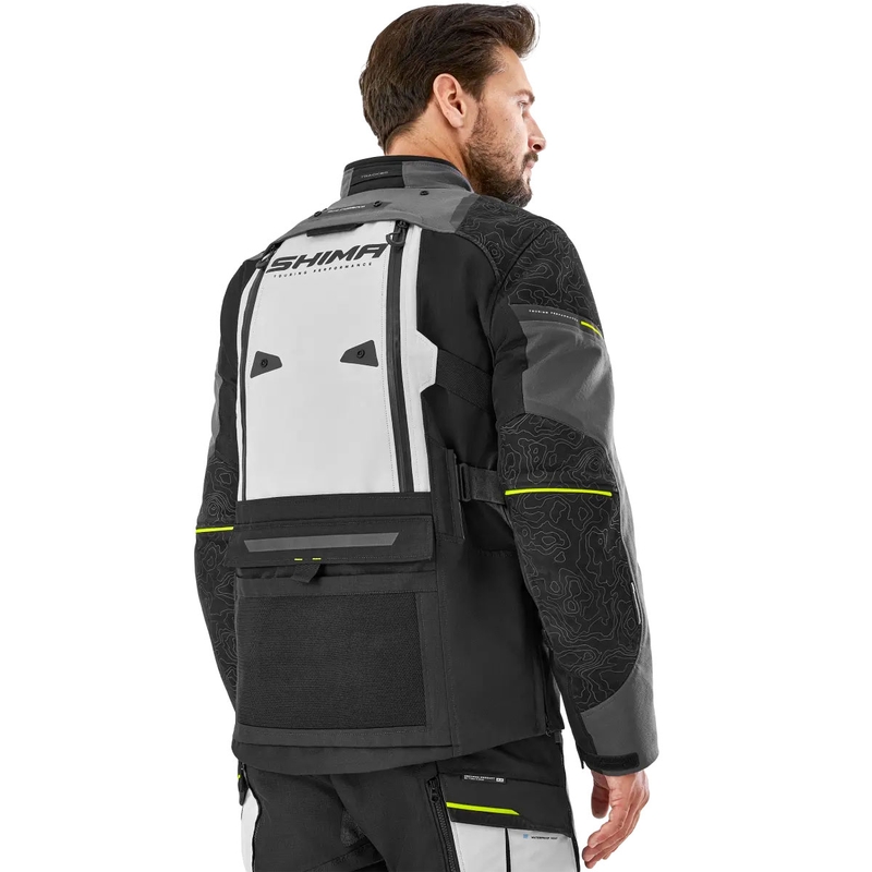Chaqueta de moto Shima Tracker gris