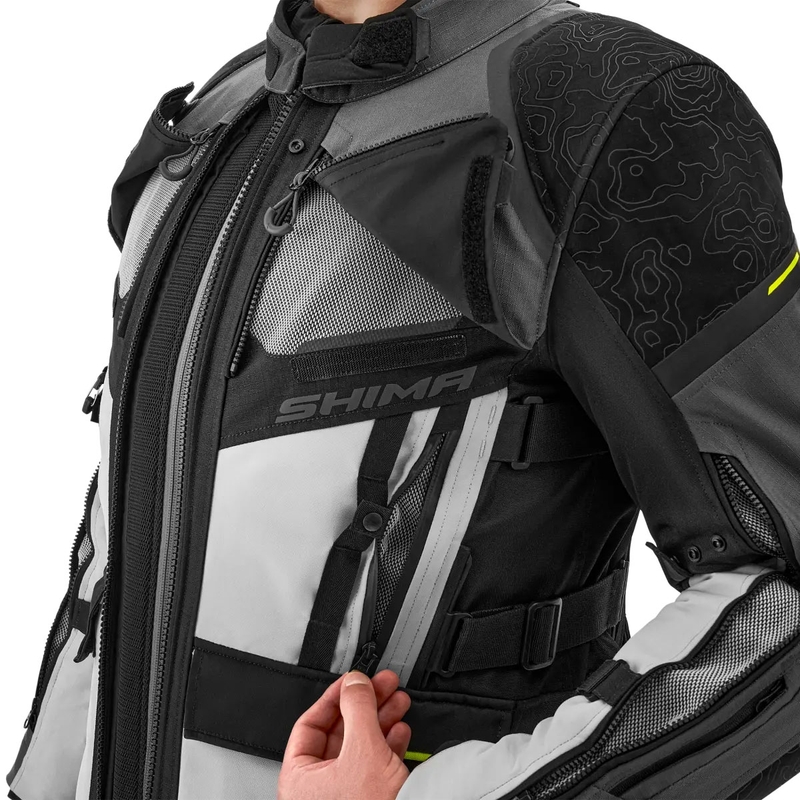 Chaqueta de moto Shima Tracker gris