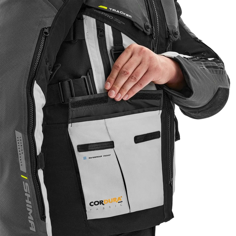 Chaqueta de moto Shima Tracker gris