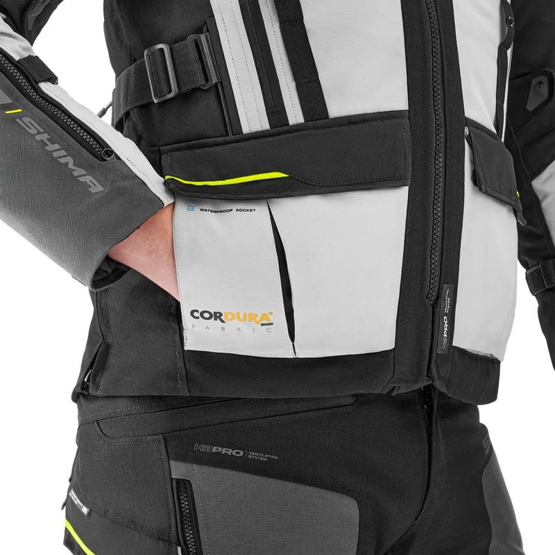 Chaqueta de moto Shima Tracker gris