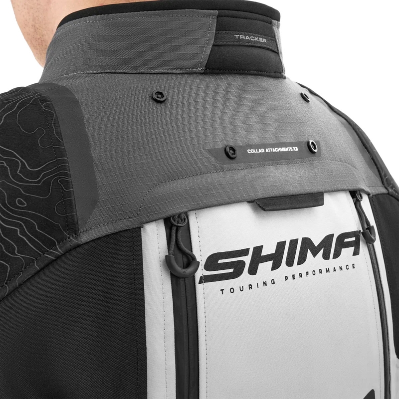 Chaqueta de moto Shima Tracker gris