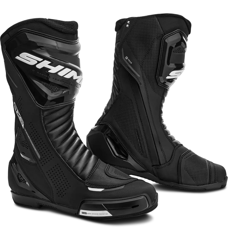 Botas de moto para mujer Shima RX-3 negro-blanco