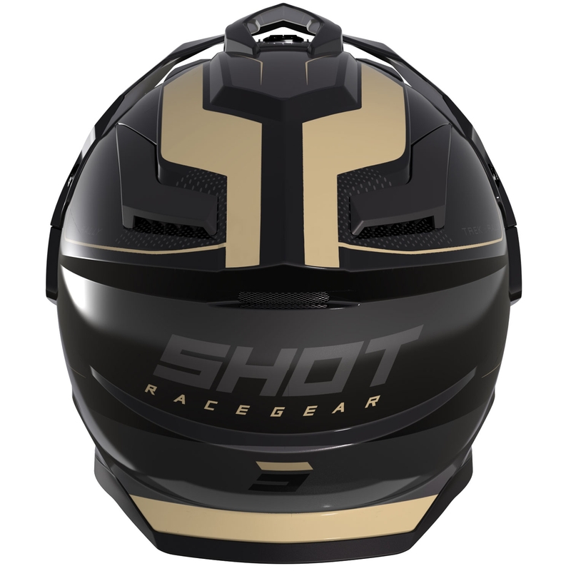 Casco de moto enduro Shot Trek Max Vision Rally negro brillante-arena