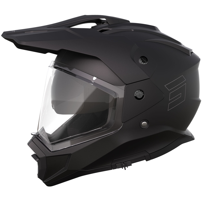 Casco de moto enduro Shot Trek Max Vision Solid negro mate
