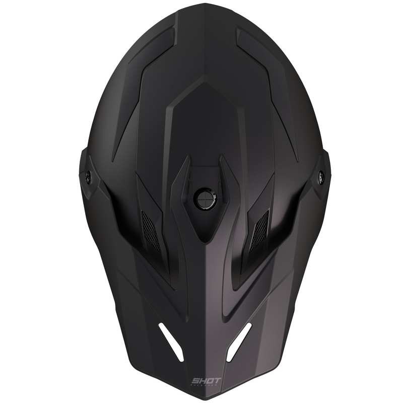 Casco de moto enduro Shot Trek Max Vision Solid negro mate