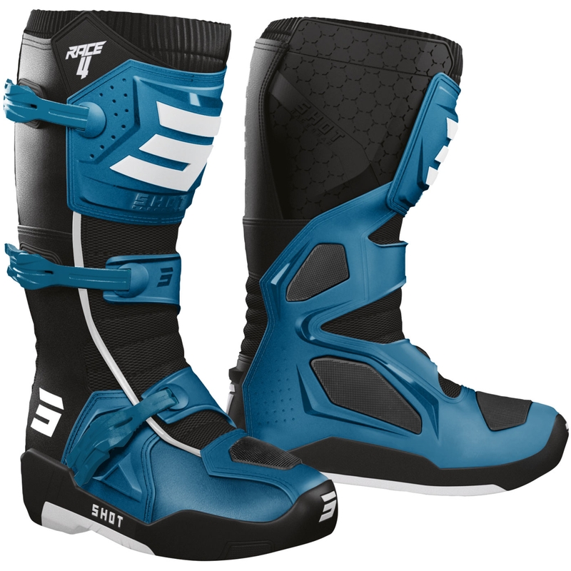 Botas de motocross Shot Race 4 azules