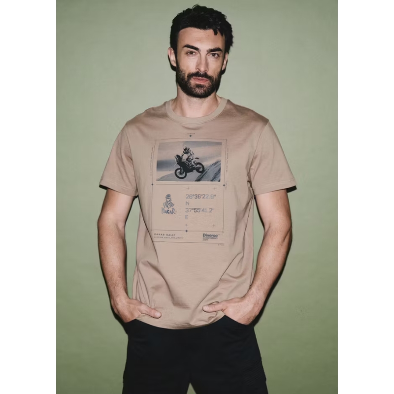 Camiseta Dakar DES DSRT 0625 beige